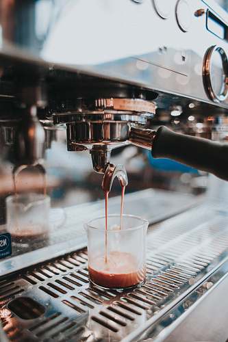 cup cup on espresso machine beverage
